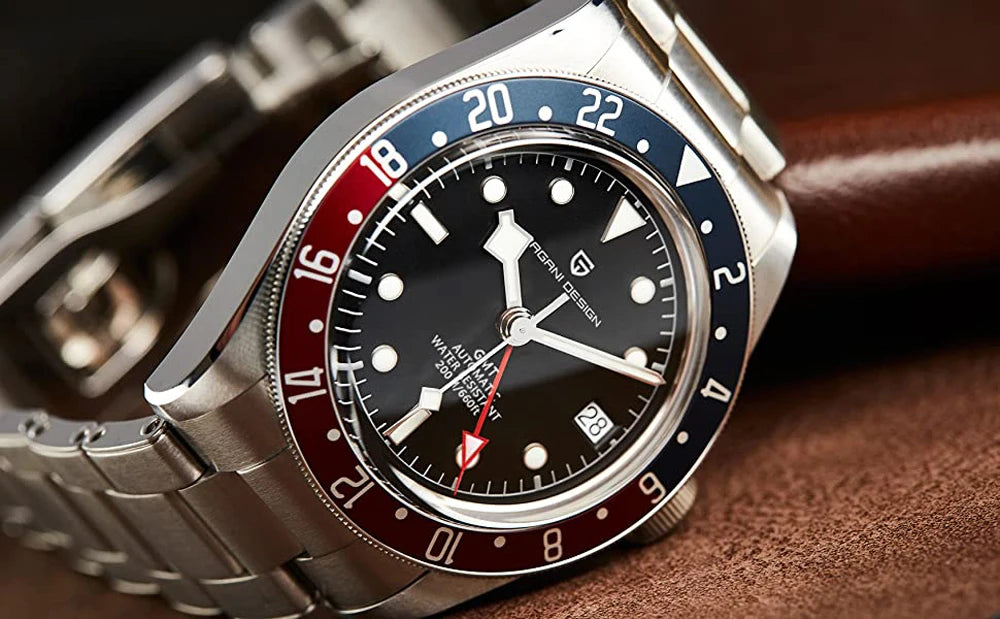 2025 New PAGANI DESIGN GMT Men's Watches Top Luxury Automatic Watch For Man Mechanical Wristwatches AR Sapphire Mirror Luminous