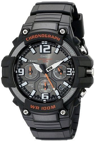 Casio Men's MCW-100H-1AVCF Heavy Duty Design Watch with Black Silicone Band Watch-0