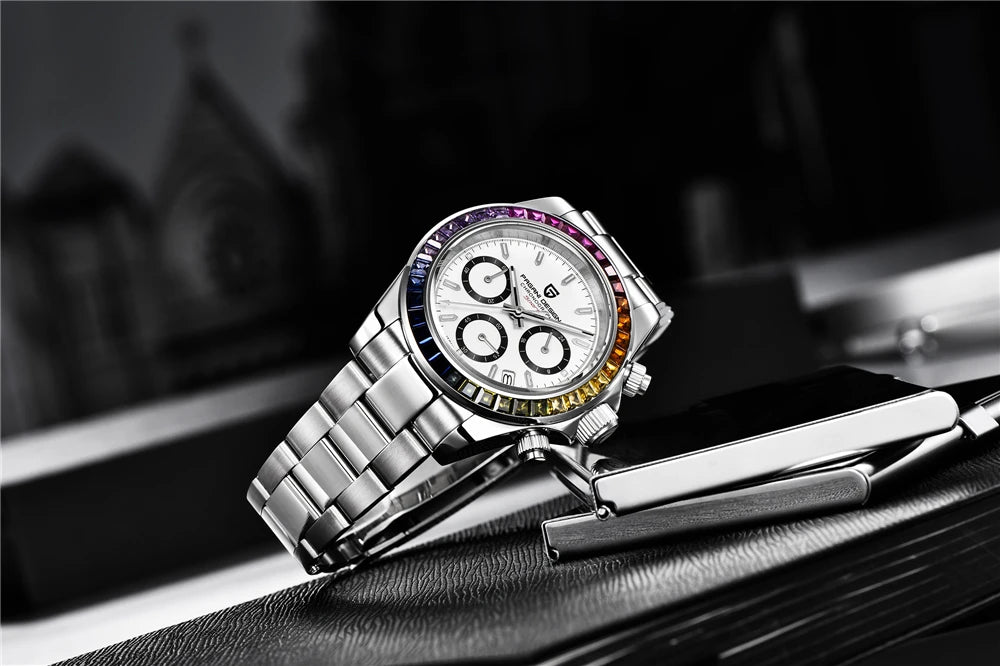 Men's Watch PAGANI DESIGN New Chronograph Quartz Watches For Man Luxury Sapphire Mirror Watches Complete Calendar Men Clock Gift