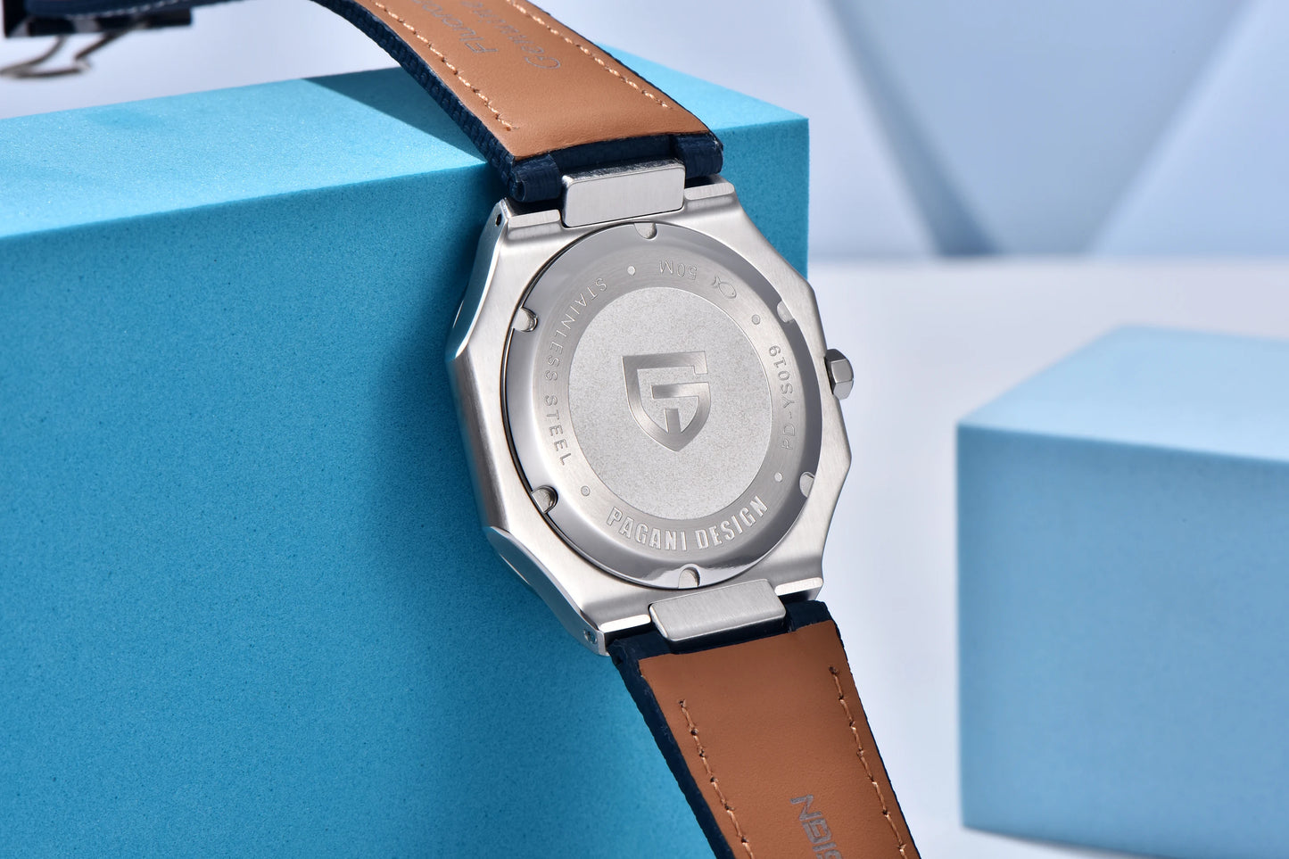 PAGANI DESIGN 2025 watch men's luxury retro quartz men's watch stainless steel sapphire crystal TMI VH31 movement 50m waterproof