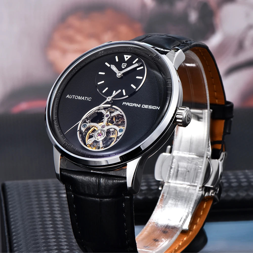 PAGANI DESING Watch 2025 New Simple Men Mechanical Watches Top Brand Business Waterproof 10Bar Leather Automatic Watch for Men