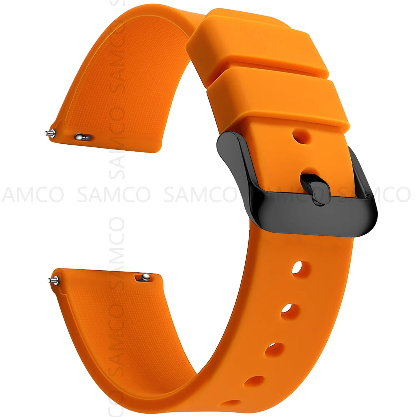 Silicone Watch Bands 14/16/18/19/20/21/22/24 mm Soft Quick Release Rubber Watch Bands Samsung Galaxy, Garmin Huawei Watch Straps