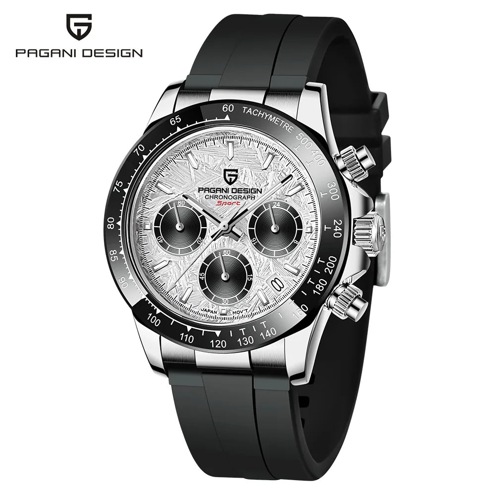 Pagani 2025 latest design men's luxury quartz watch high-quality sapphire glass VK63 fashion men's chronograph 100 m waterproof