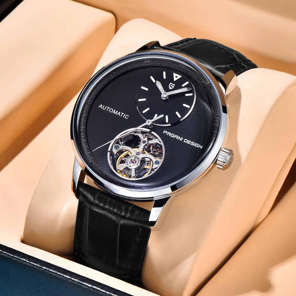 PAGANI DESING Watch 2025 New Simple Men Mechanical Watches Top Brand Business Waterproof 10Bar Leather Automatic Watch for Men