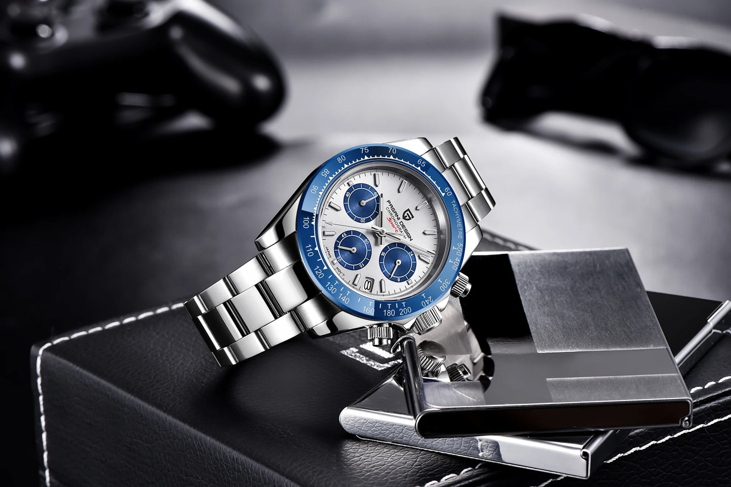 Men's Watch PAGANI DESIGN New Chronograph Quartz Watches For Man Luxury Sapphire Mirror Watches Complete Calendar Men Clock Gift