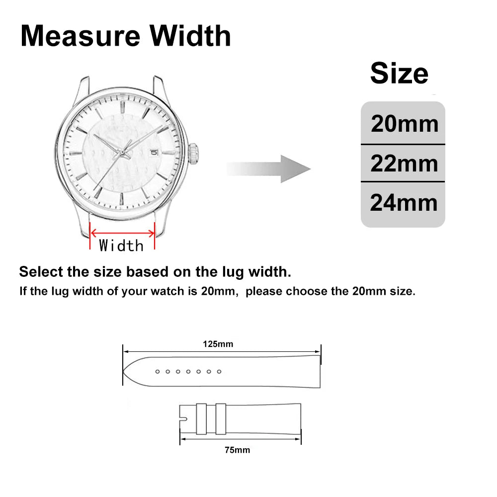 Leather Straps For Panerai Watch Accessories Men's Strap 20mm 22mm 24mm Watch Bands Cowhide Replacement Bracelet