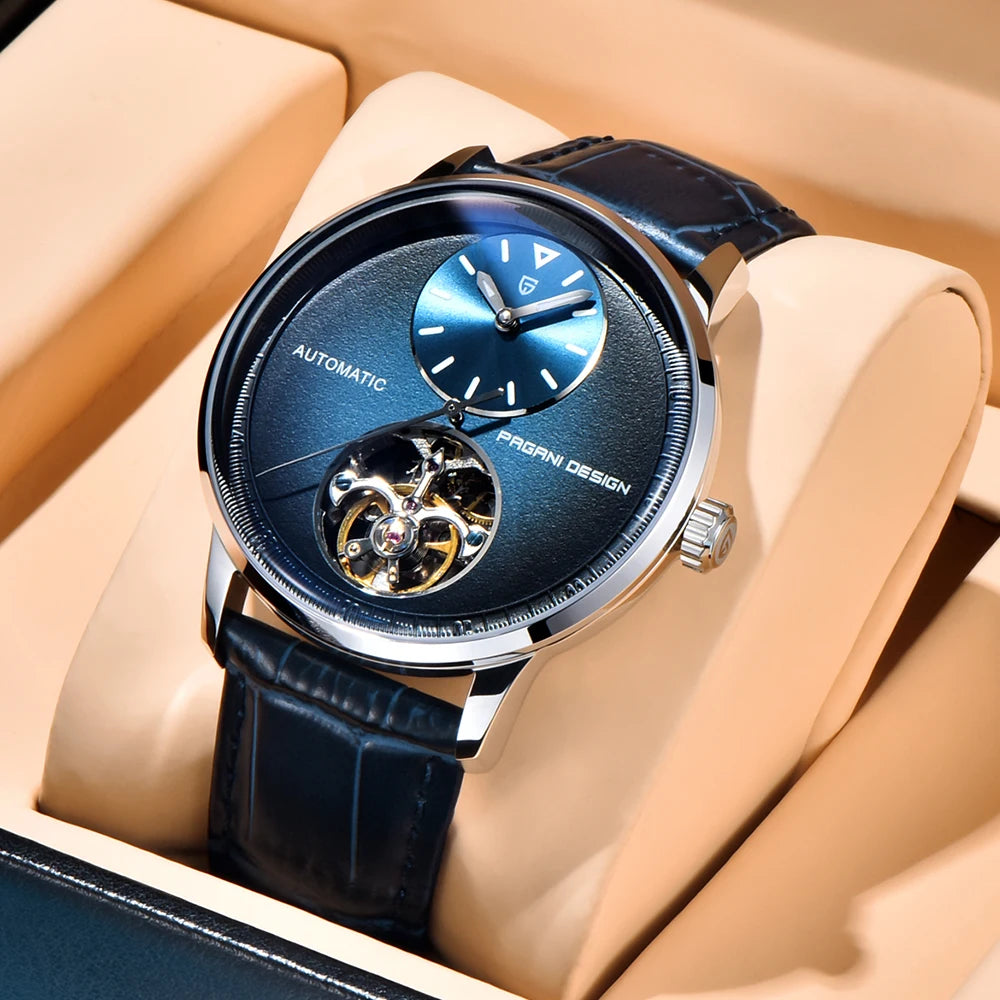PAGANI DESING Watch 2025 New Simple Men Mechanical Watches Top Brand Business Waterproof 10Bar Leather Automatic Watch for Men