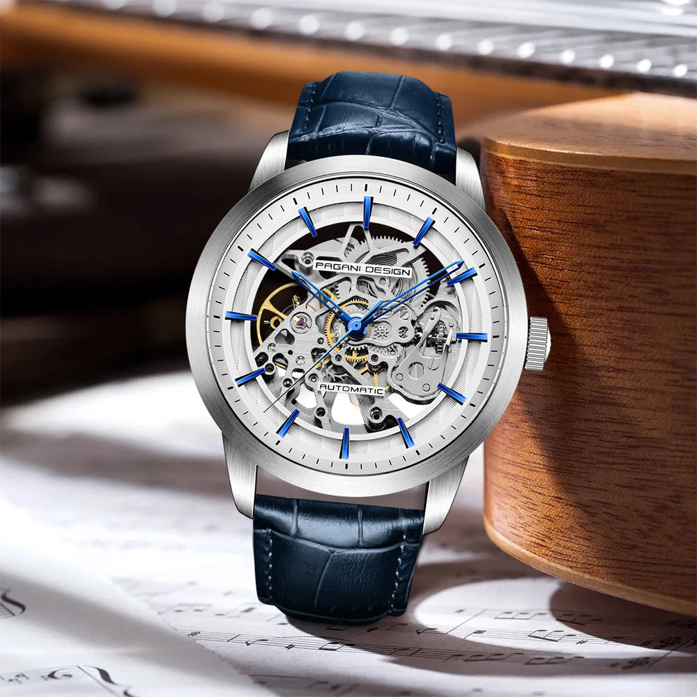 PAGANI DESIGN New Luxury Automatic Mechanical Watch Simple Sports Waterproof Leisure Retro Leather Business Watches for Man