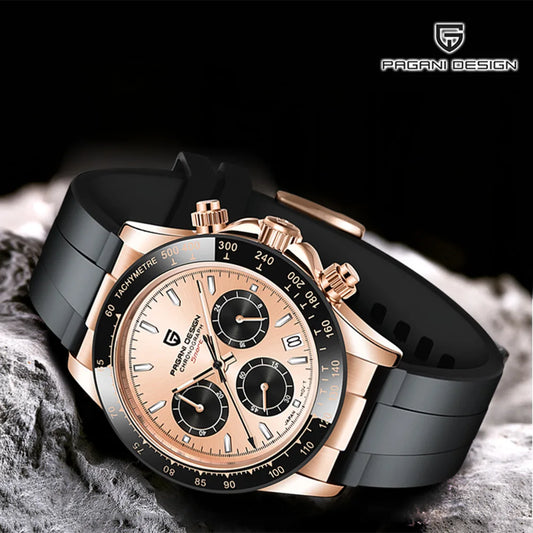 Pagani 2025 latest design men's luxury quartz watch high-quality sapphire glass VK63 fashion men's chronograph 100 m waterproof