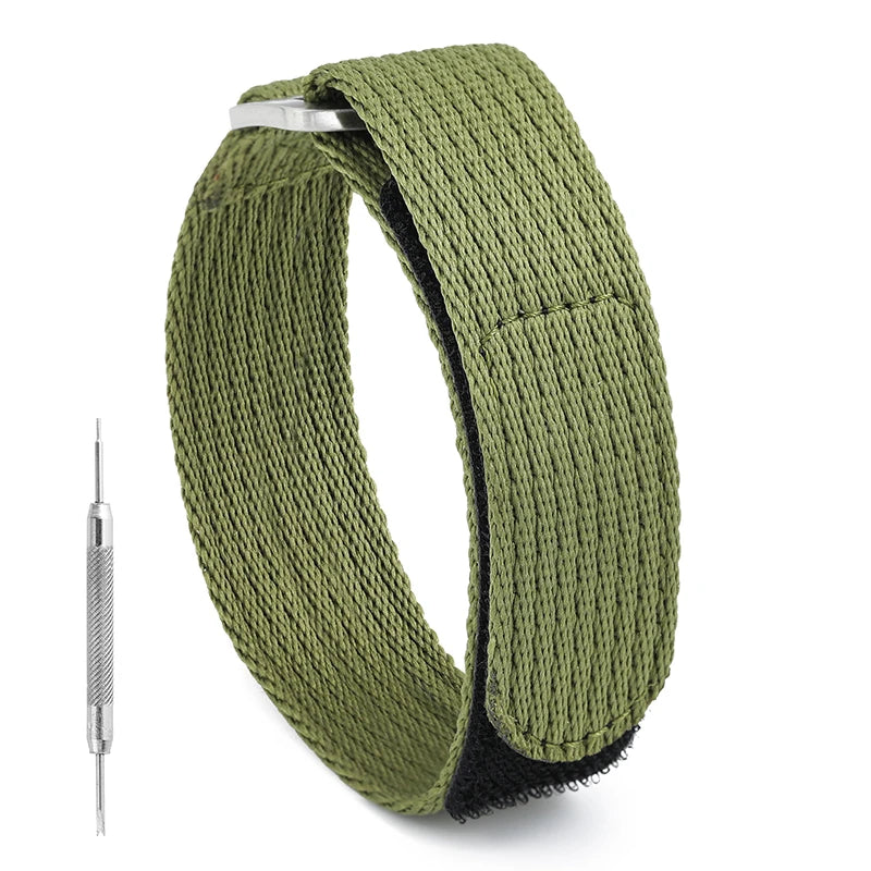 Nylon Watch Strap 20mm 22mm Sports Fabric Wristband Belt Universal Replacement Sport Watch Bands Wristwatch Bracelet