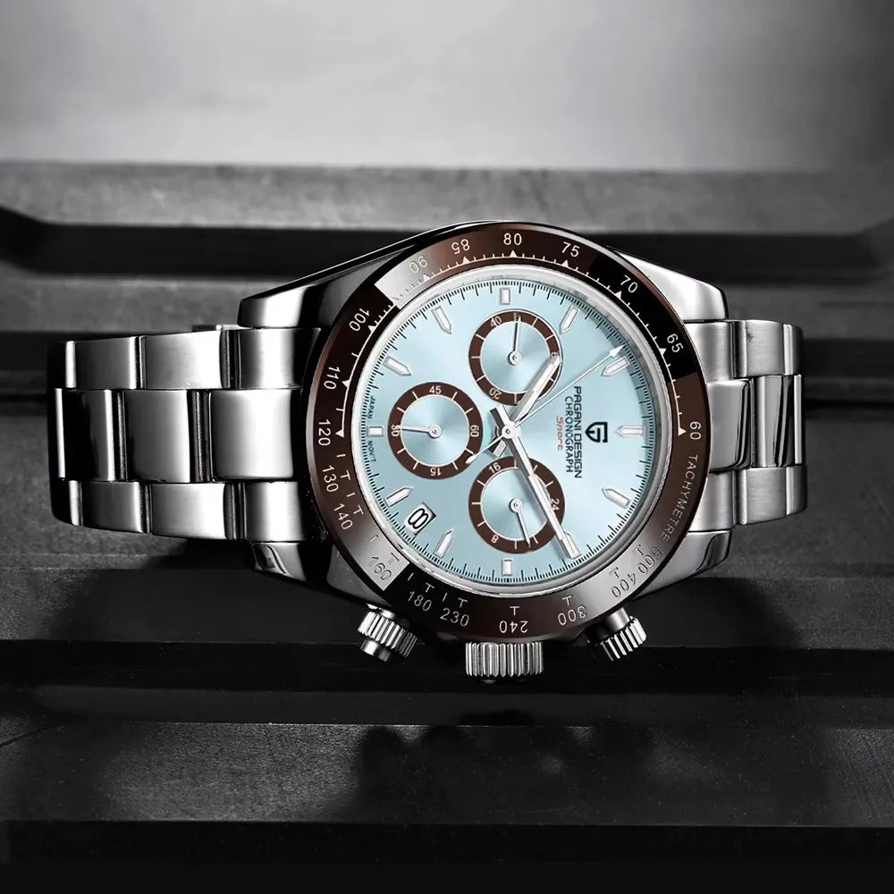 Men's Watch PAGANI DESIGN New Chronograph Quartz Watches For Man Luxury Sapphire Mirror Watches Complete Calendar Men Clock Gift