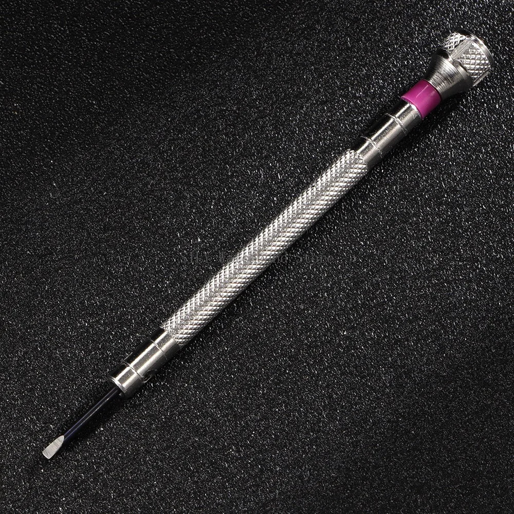 Watch Repair Tool Kit for Watchmaker Stainless Steel Precision Screwdriver Set 9pcs Watch Glasses Flat Blade Assort Slotted Tool