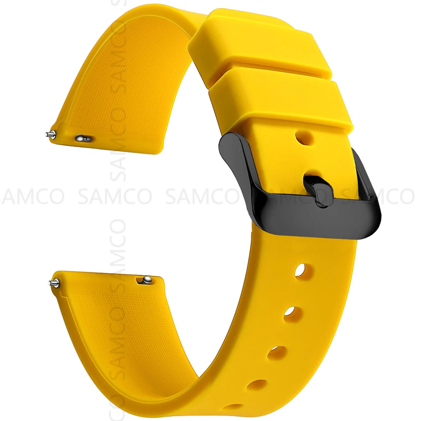 Silicone Watch Bands 14/16/18/19/20/21/22/24 mm Soft Quick Release Rubber Watch Bands Samsung Galaxy, Garmin Huawei Watch Straps