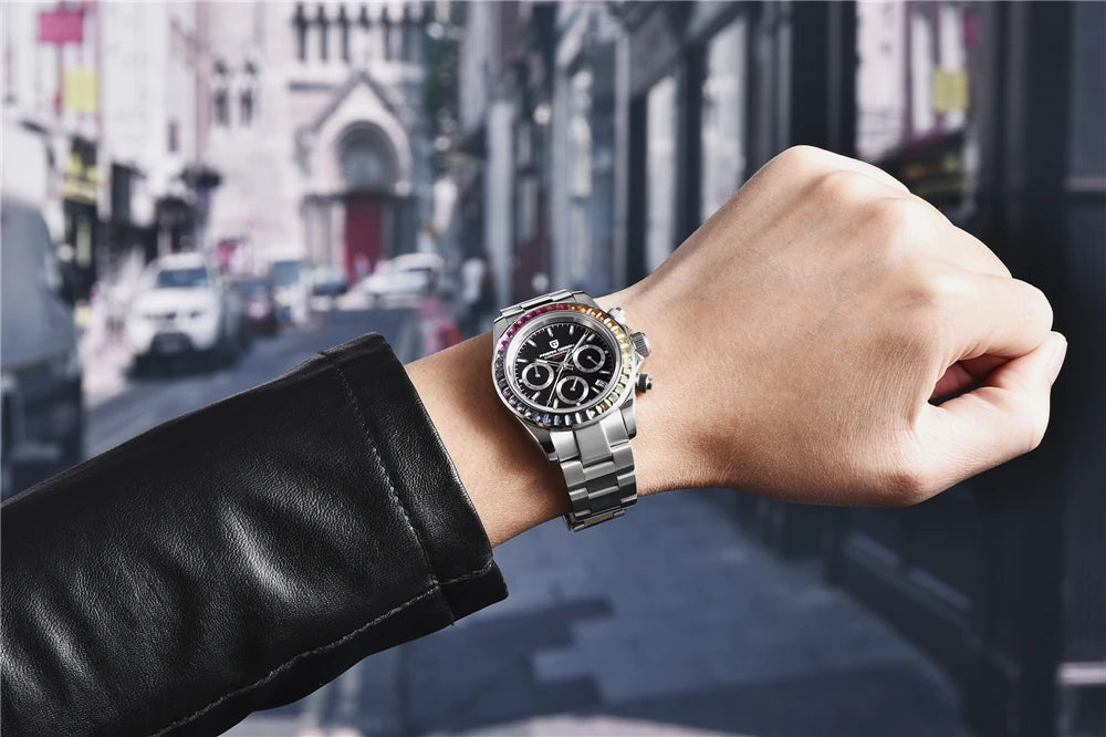 Men's Watch PAGANI DESIGN New Chronograph Quartz Watches For Man Luxury Sapphire Mirror Watches Complete Calendar Men Clock Gift