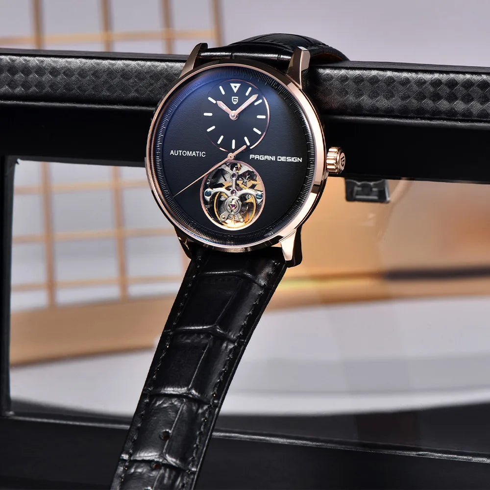 PAGANI DESING Watch 2025 New Simple Men Mechanical Watches Top Brand Business Waterproof 10Bar Leather Automatic Watch for Men