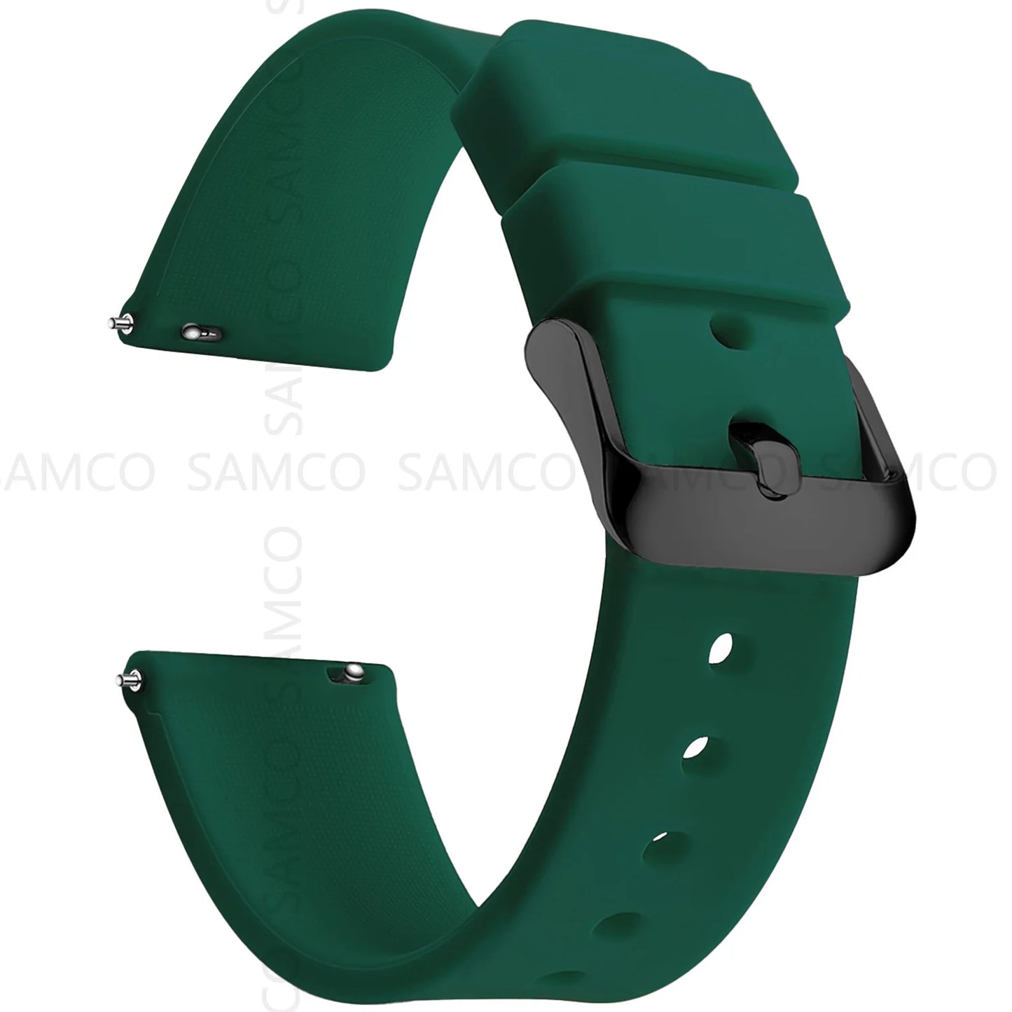 Silicone Watch Bands 14/16/18/19/20/21/22/24 mm Soft Quick Release Rubber Watch Bands Samsung Galaxy, Garmin Huawei Watch Straps