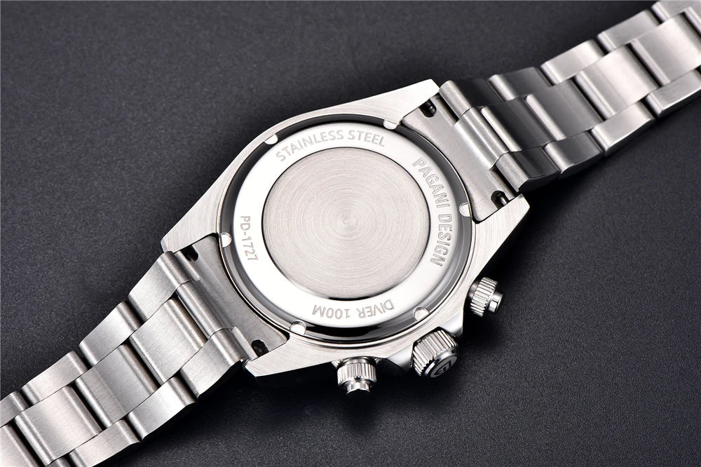 PAGANI DESIGN V2 40MM Luxury Men's Watches Top Brand Men's Sports Quartz Watches Sapphire Glass Automatic Date Speed Chronograph