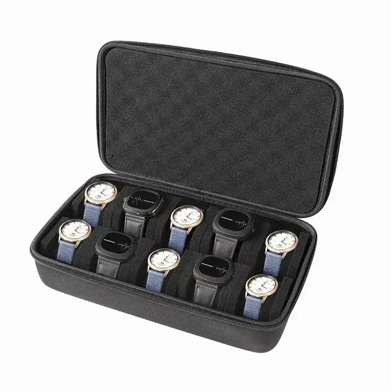 Watch Box Organizer for Men or Women Watch Travel Case Portable Storage Watch Display Holder for Wristwatches and Smart Watches