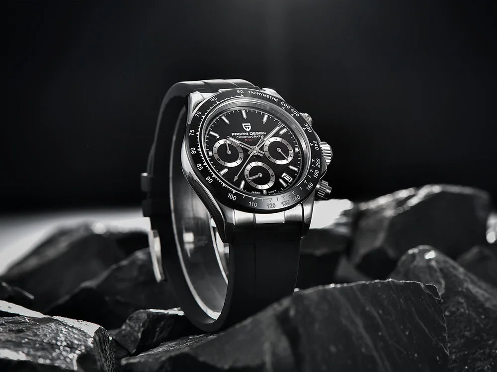 Pagani 2025 latest design men's luxury quartz watch high-quality sapphire glass VK63 fashion men's chronograph 100 m waterproof