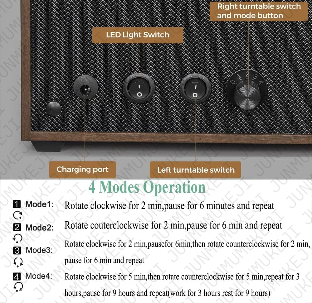 6 Slots Watch Winder for Automatic Watches Storage Box Automatic Winder Use USB Cable Mabuchi Mute Motro