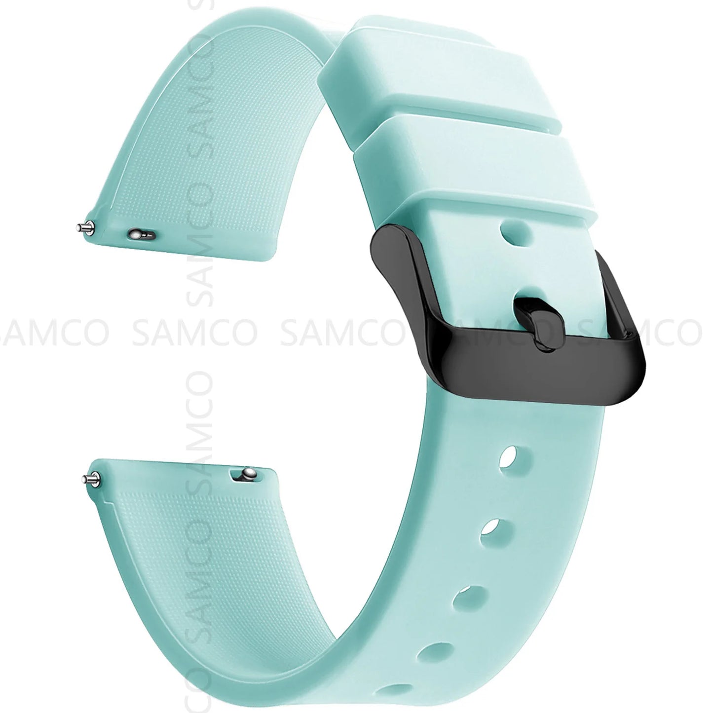 Silicone Watch Bands 14/16/18/19/20/21/22/24 mm Soft Quick Release Rubber Watch Bands Samsung Galaxy, Garmin Huawei Watch Straps