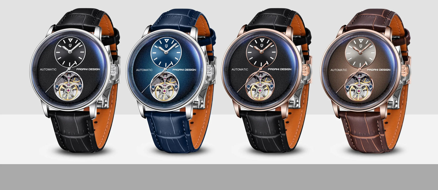 PAGANI DESING Watch 2025 New Simple Men Mechanical Watches Top Brand Business Waterproof 10Bar Leather Automatic Watch for Men