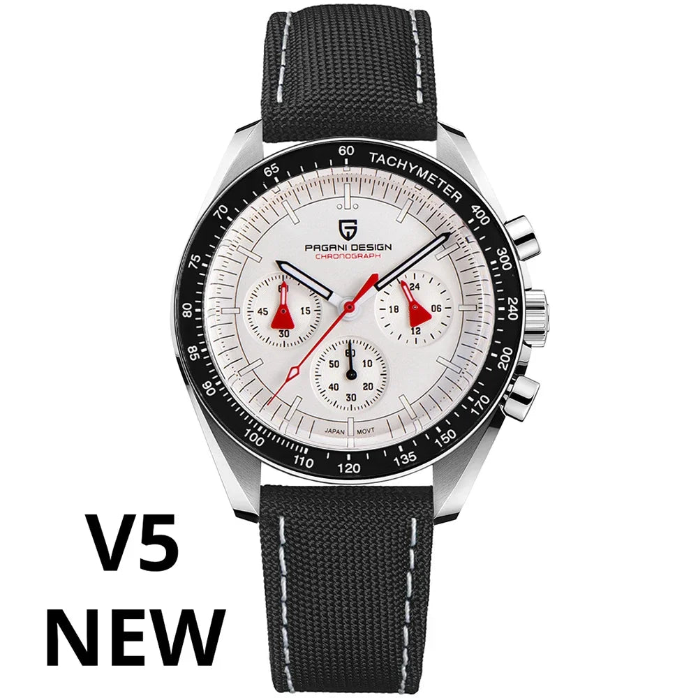 PAGANI DESIGN 2025 New AK Project Men's Watches Luxury Quartz Wrist Watch For Men AR Sapphire Speed Chronograph Automatic Date