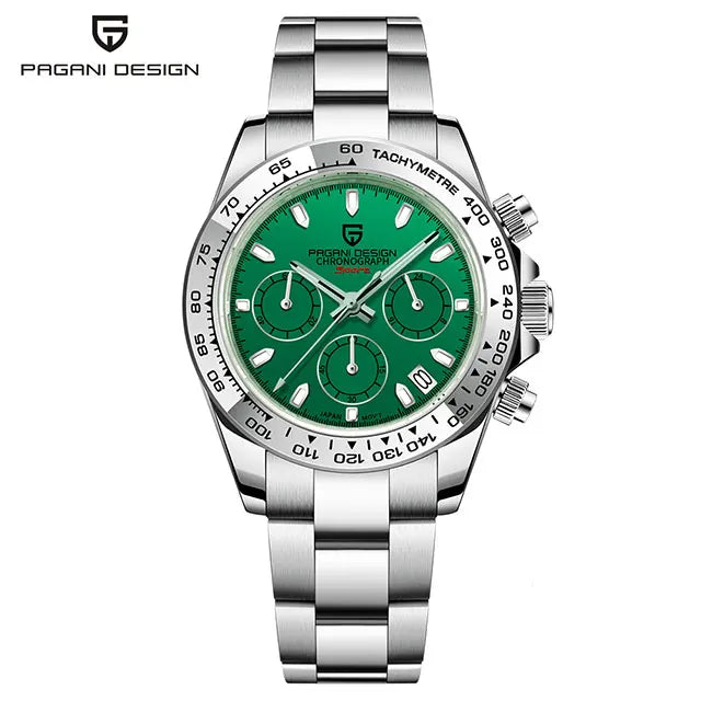 PAGANI DESIGN 2025 New 40mm Men Watch Multi functional VK63 Quartz Chronograph Sapphire Stainless Steel Waterproof Watch For Men