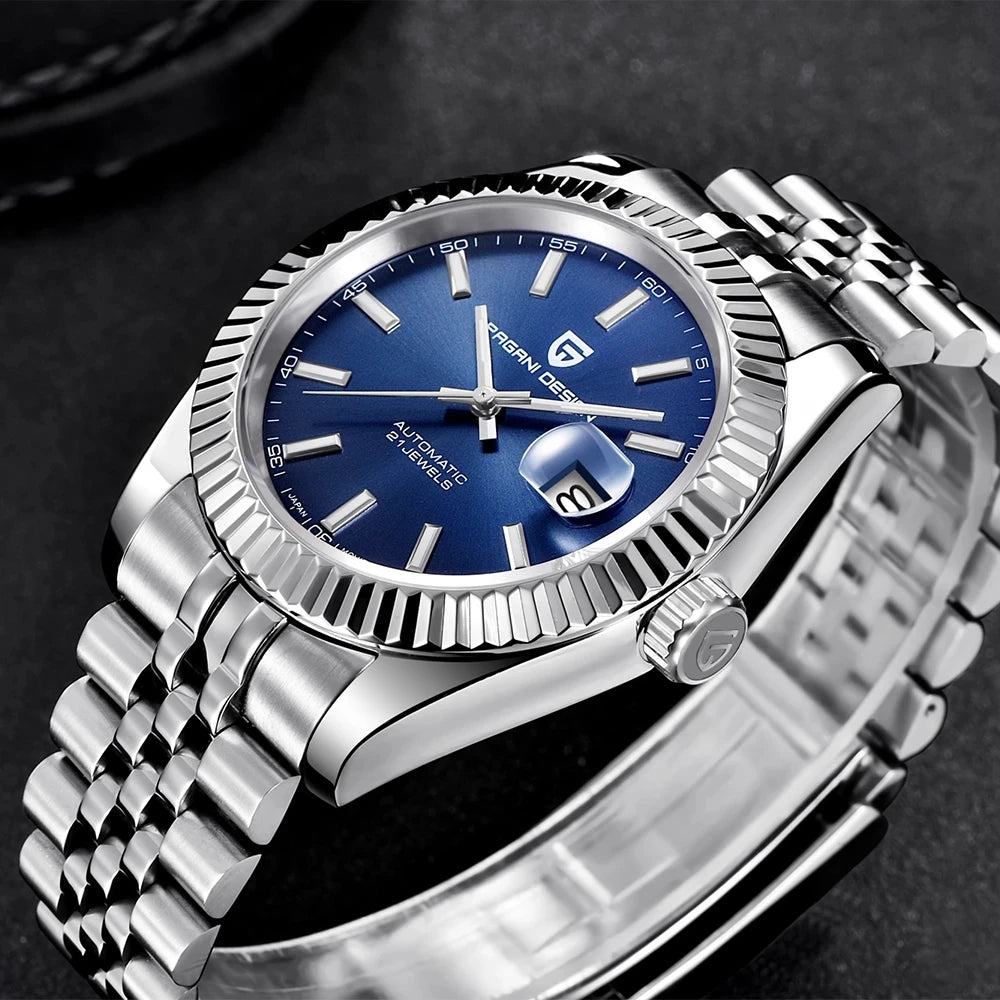 PAGANI DESIGN 2024 New PD-1645 Men's Mechanical Watch Top Brand Luxury  Automatic100M Waterproof Stainless Steel Men's Watch