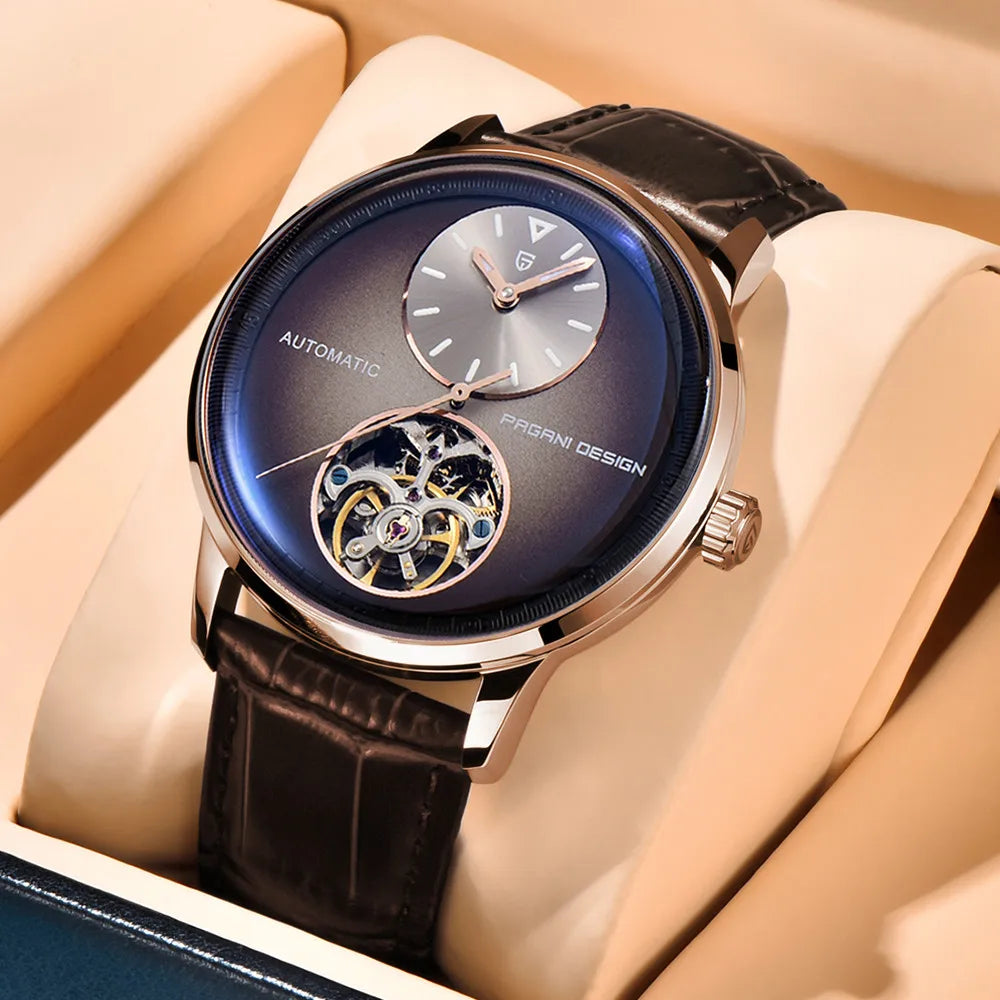PAGANI DESING Watch 2025 New Simple Men Mechanical Watches Top Brand Business Waterproof 10Bar Leather Automatic Watch for Men
