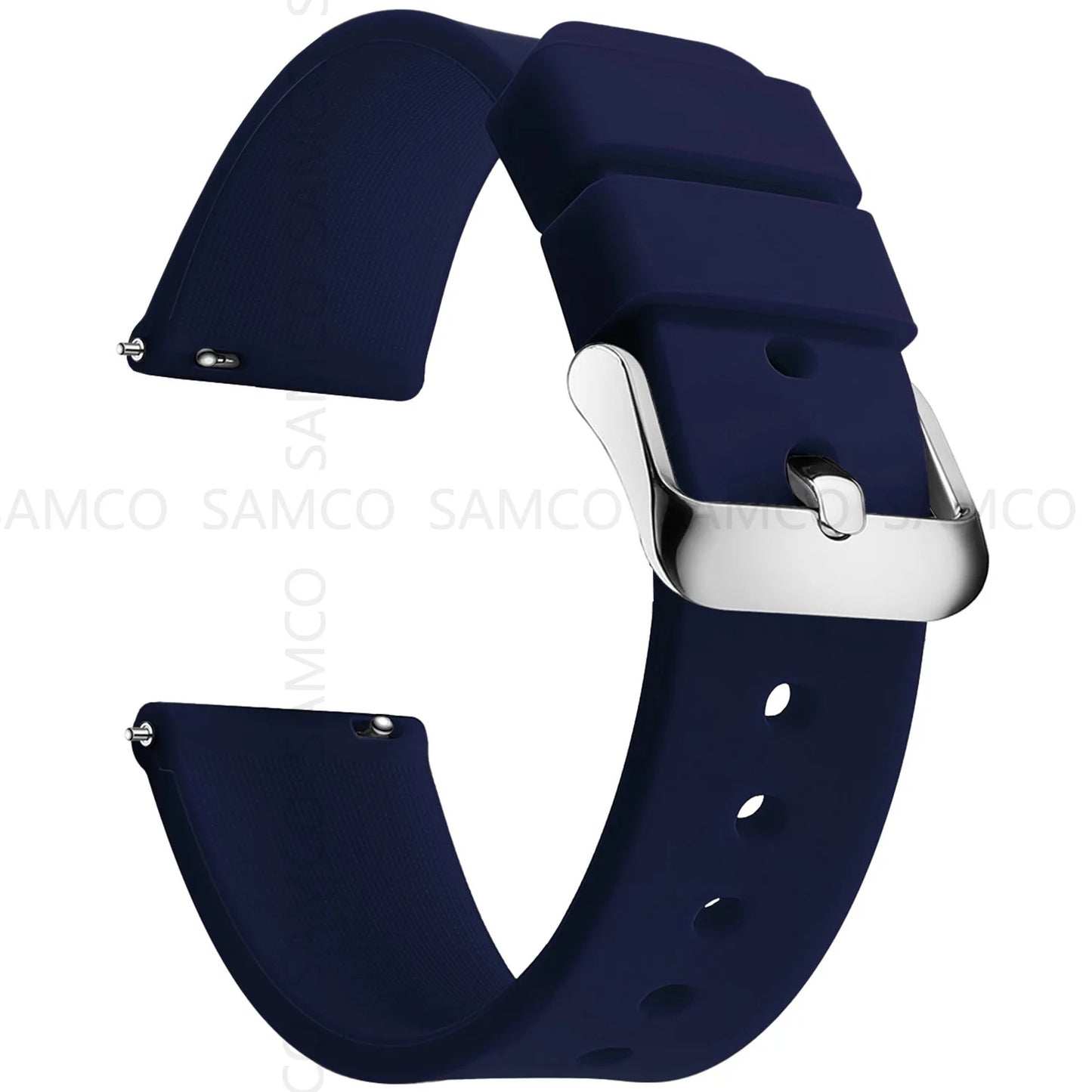 Silicone Watch Bands 14/16/18/19/20/21/22/24 mm Soft Quick Release Rubber Watch Bands Samsung Galaxy, Garmin Huawei Watch Straps
