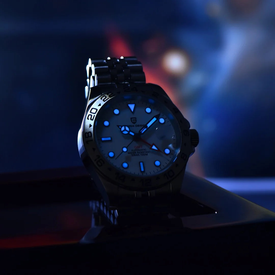 2024 PAGANI Design New Men's Automatic Mechanical Watches GMT Watch 42mm Sapphire Stainless Steel Waterproof Watch Reloj Hombre
