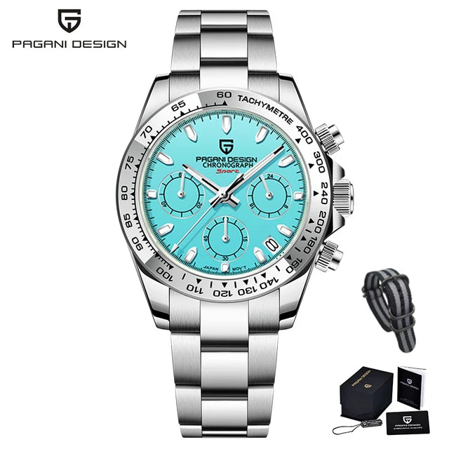 PAGANI DESIGN V2 40MM Luxury Men's Watches Top Brand Men's Sports Quartz Watches Sapphire Glass Automatic Date Speed Chronograph