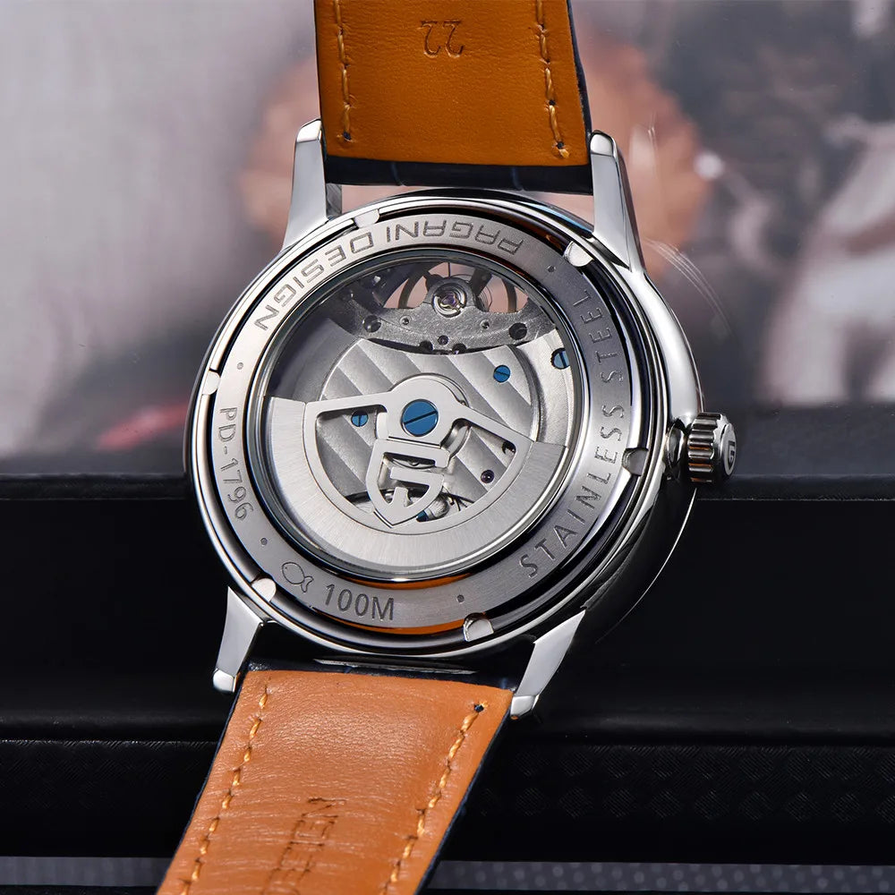 PAGANI DESING Watch 2025 New Simple Men Mechanical Watches Top Brand Business Waterproof 10Bar Leather Automatic Watch for Men