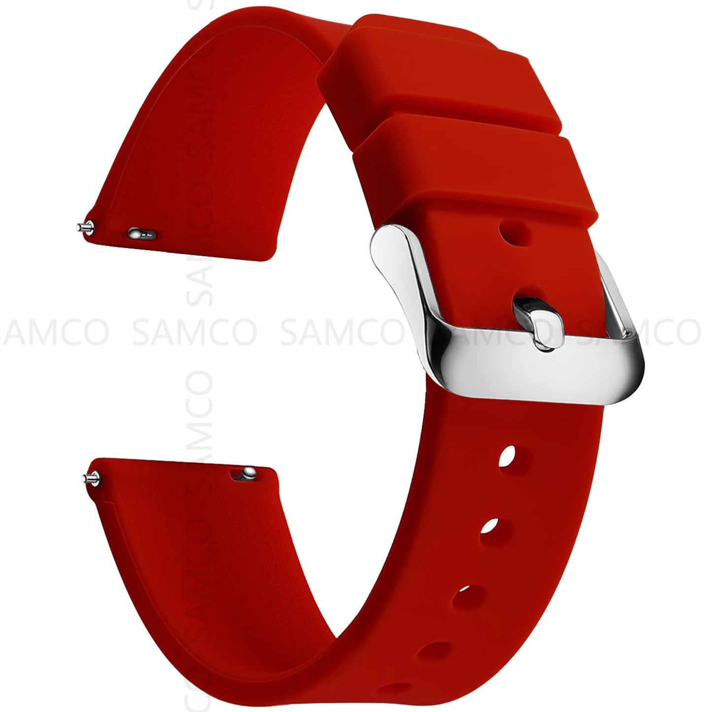 Silicone Watch Bands 14/16/18/19/20/21/22/24 mm Soft Quick Release Rubber Watch Bands Samsung Galaxy, Garmin Huawei Watch Straps