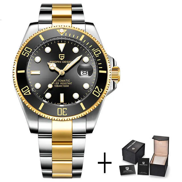 2024 New PAGANI DESIGN 43MM Men Mechanical Watches Luxury Ceramic Bezel 120 Clicks Automatic Watch 100M Waterproof Watch for Men