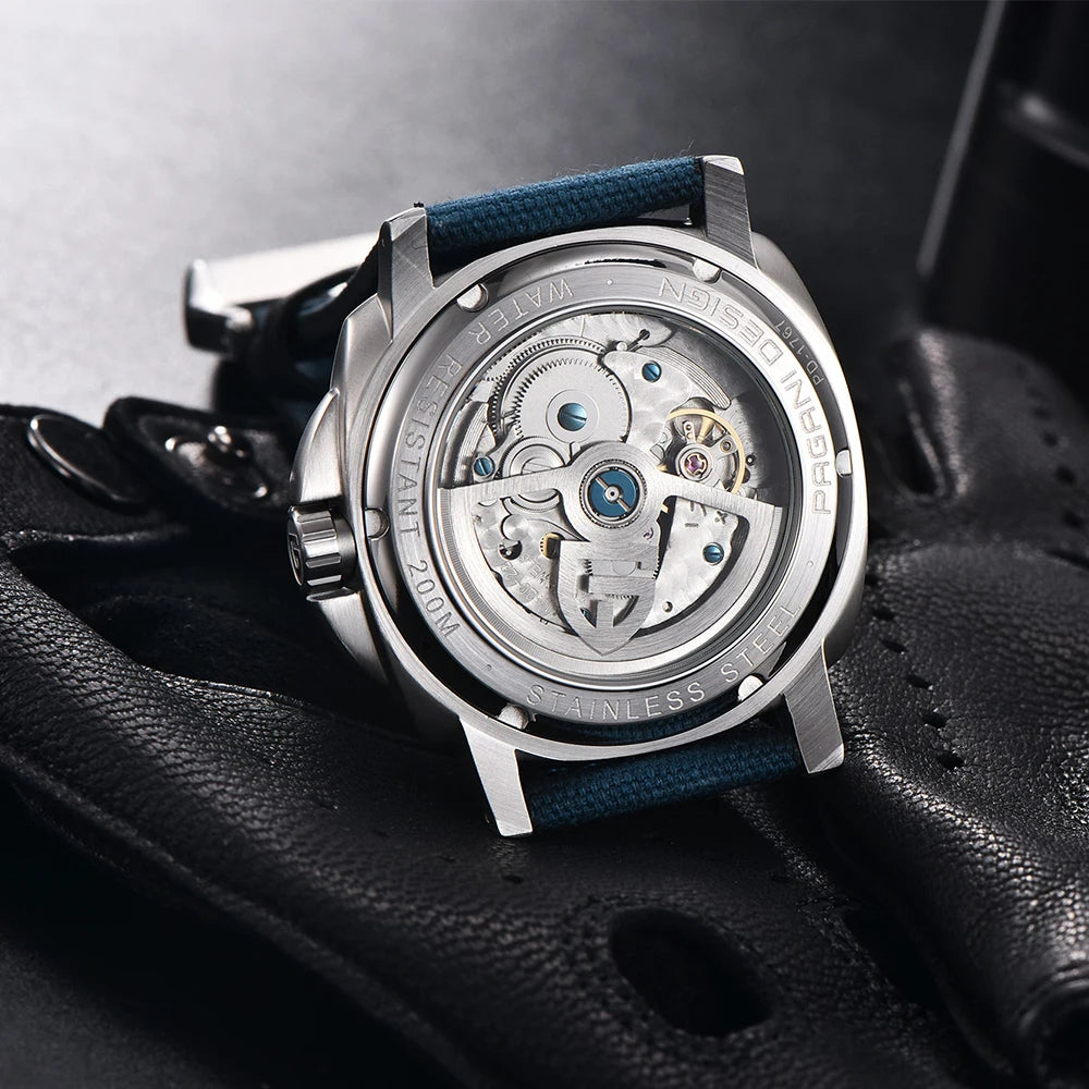 2023 PAGANI DESIGN New Men Mechanical Watch Luxury Sapphire Glass Automatic Watch 200M Waterproof Stainless Steel Watch for Men