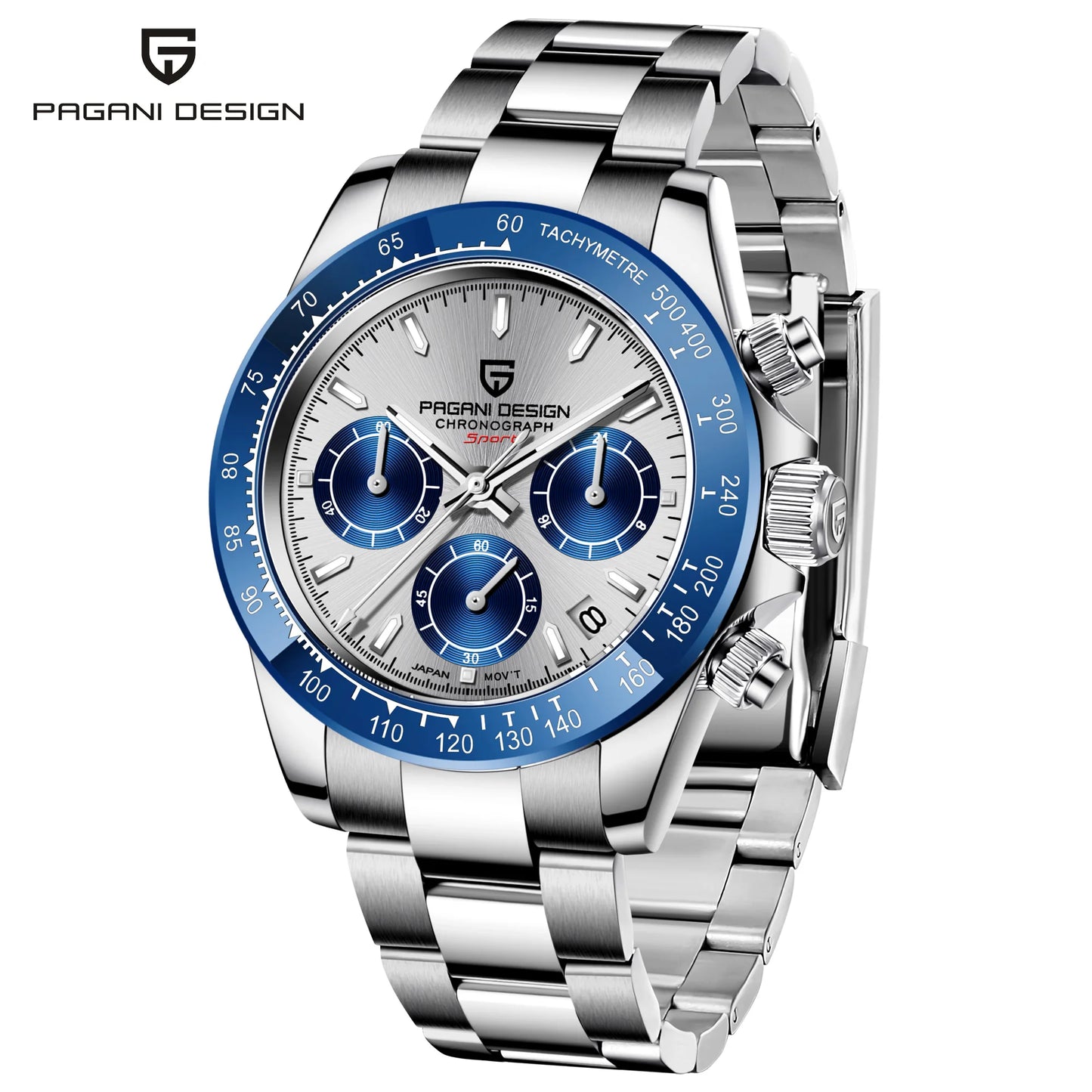 Men's Watch PAGANI DESIGN New Chronograph Quartz Watches For Man Luxury Sapphire Mirror Watches Complete Calendar Men Clock Gift