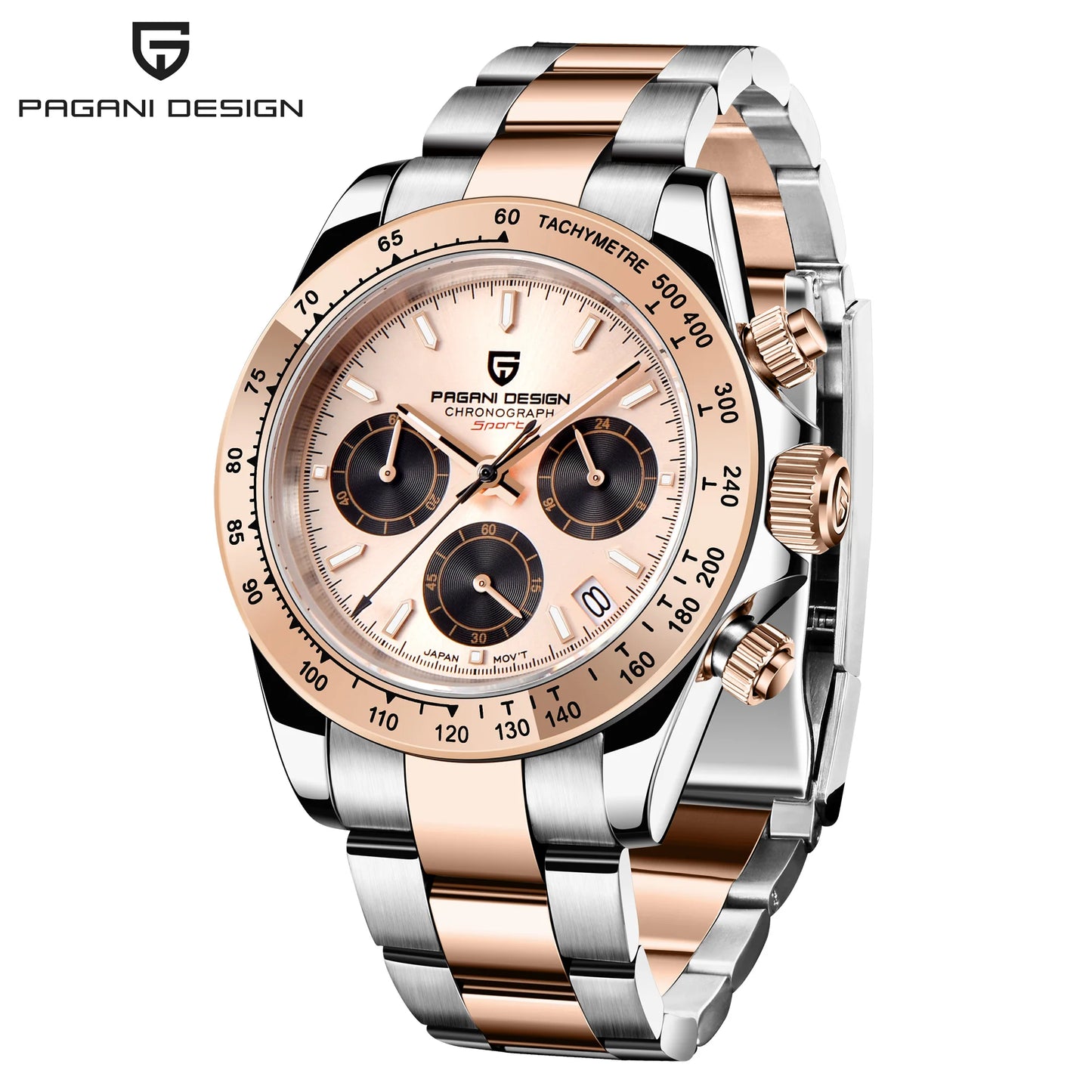 Men's Watch PAGANI DESIGN New Chronograph Quartz Watches For Man Luxury Sapphire Mirror Watches Complete Calendar Men Clock Gift