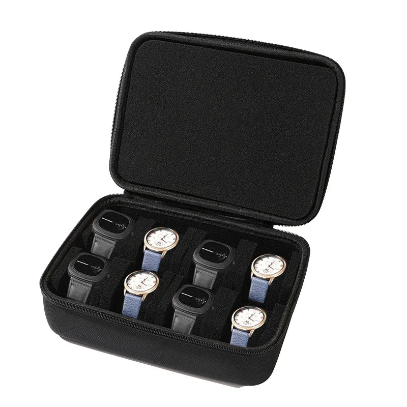 Watch Box Organizer for Men or Women Watch Travel Case Portable Storage Watch Display Holder for Wristwatches and Smart Watches