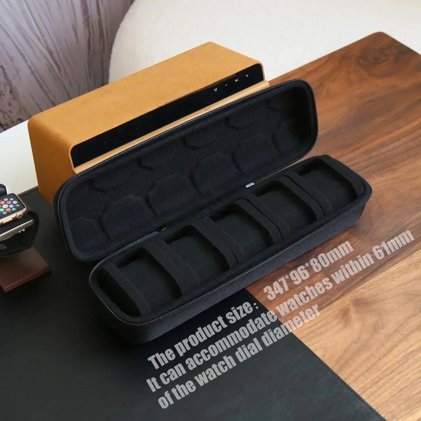 Watch Box Organizer for Men or Women Watch Travel Case Portable Storage Watch Display Holder for Wristwatches and Smart Watches