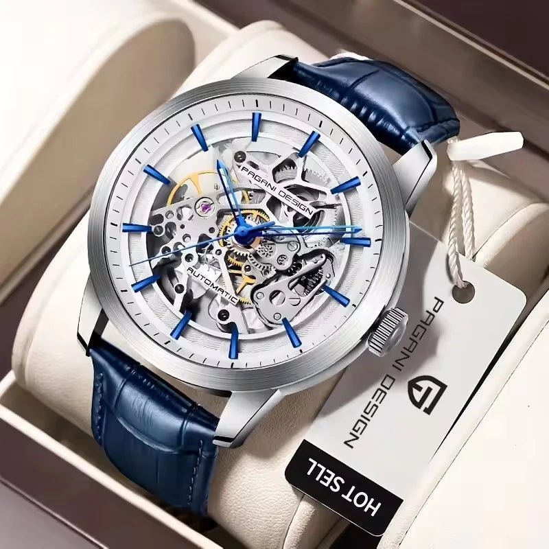 PAGANI DESIGN New Luxury Automatic Mechanical Watch Simple Sports Waterproof Leisure Retro Leather Business Watches for Man
