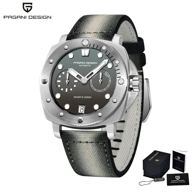 2023 PAGANI DESIGN New Men Mechanical Watch Luxury Sapphire Glass Automatic Watch 200M Waterproof Stainless Steel Watch for Men