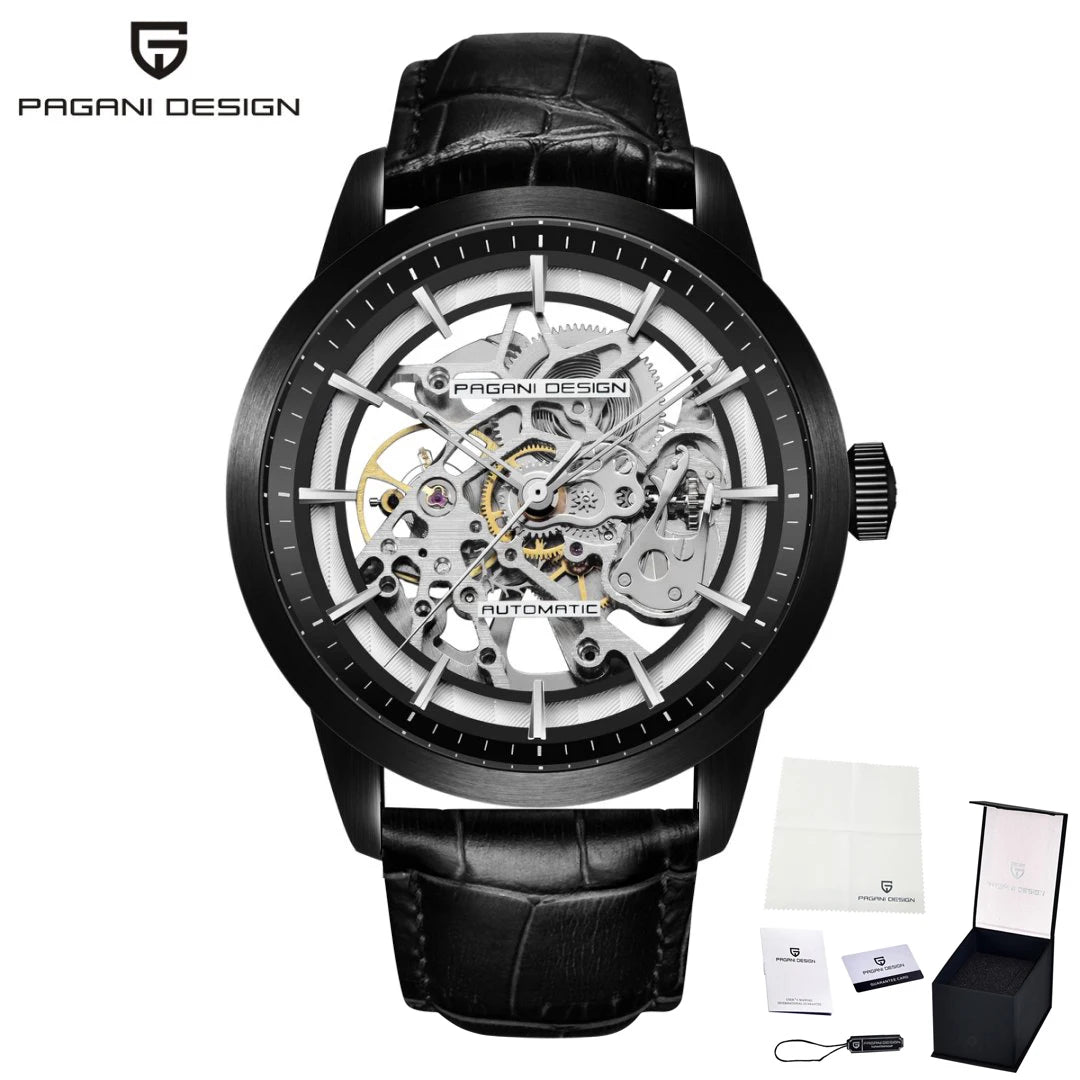 PAGANI DESIGN New Luxury Automatic Mechanical Watch Simple Sports Waterproof Leisure Retro Leather Business Watches for Man