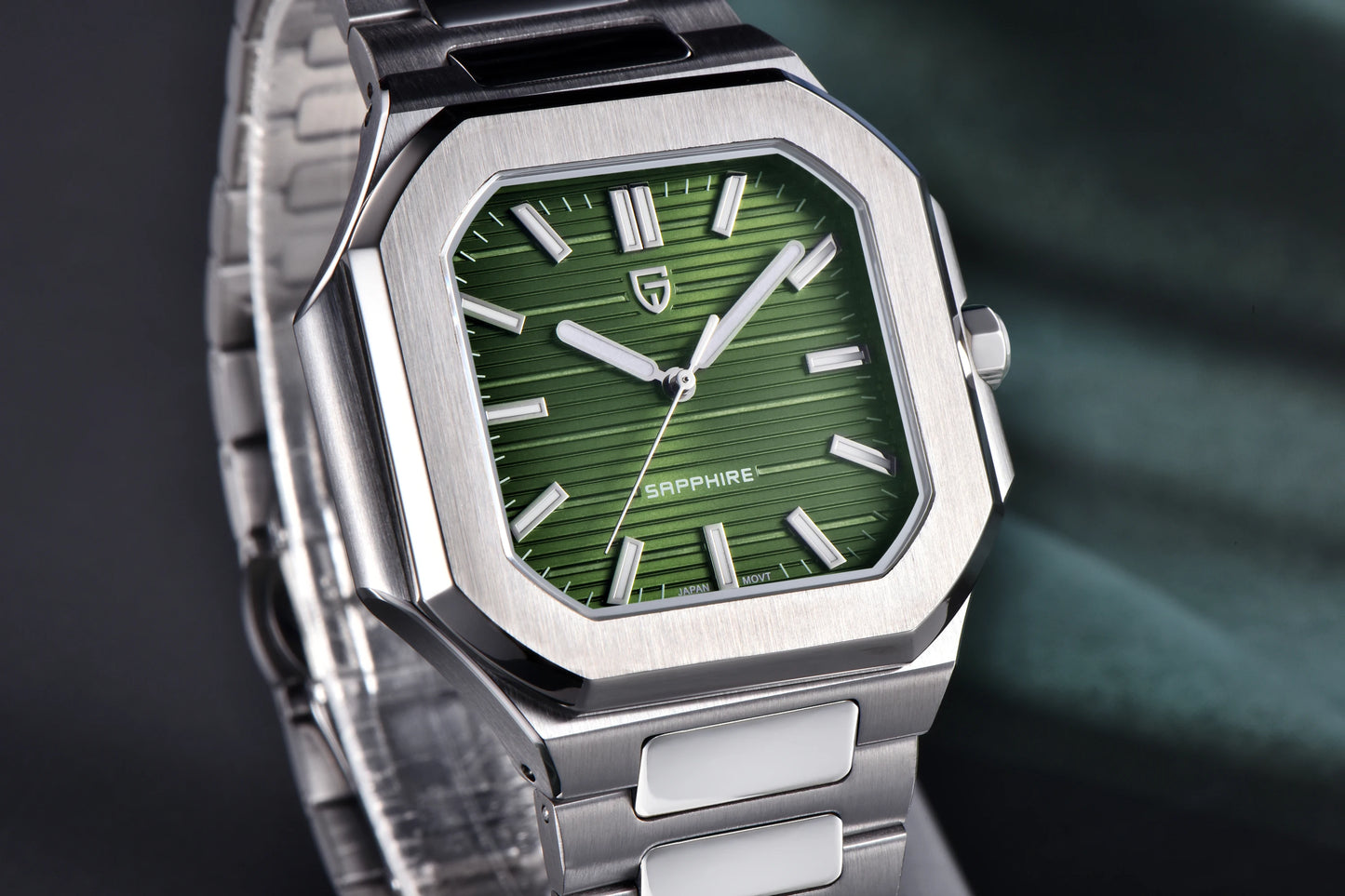 PAGANI DESIGN 2025 watch men's luxury retro quartz men's watch stainless steel sapphire crystal TMI VH31 movement 50m waterproof