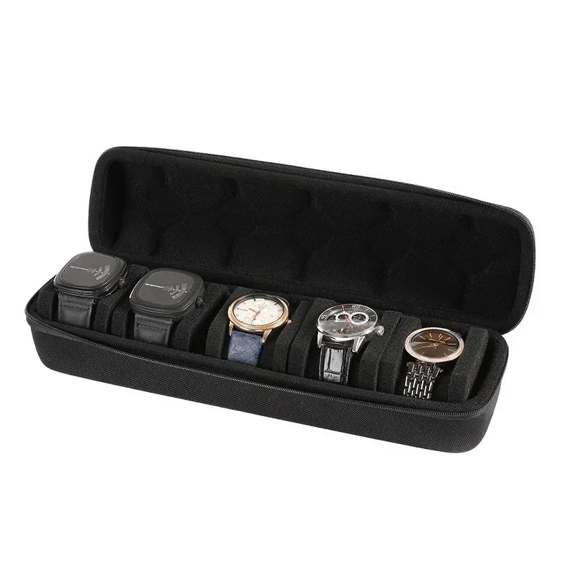 Watch Box Organizer for Men or Women Watch Travel Case Portable Storage Watch Display Holder for Wristwatches and Smart Watches