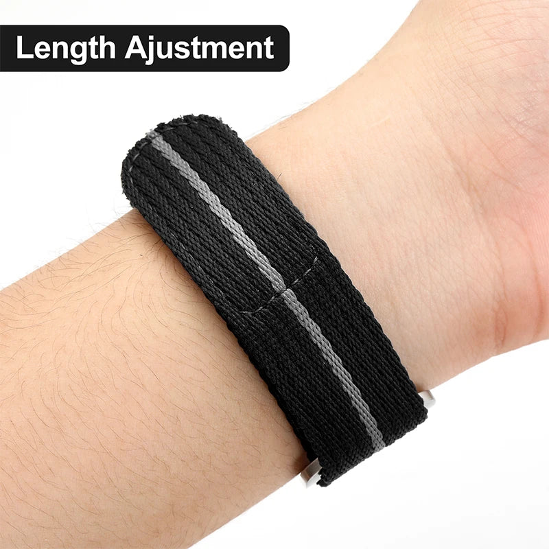 Nylon Watch Strap 20mm 22mm Sports Fabric Wristband Belt Universal Replacement Sport Watch Bands Wristwatch Bracelet