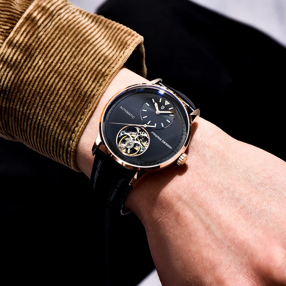 PAGANI DESING Watch 2025 New Simple Men Mechanical Watches Top Brand Business Waterproof 10Bar Leather Automatic Watch for Men