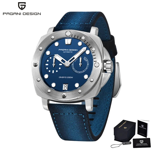2023 PAGANI DESIGN New Men Mechanical Watch Luxury Sapphire Glass Automatic Watch 200M Waterproof Stainless Steel Watch for Men