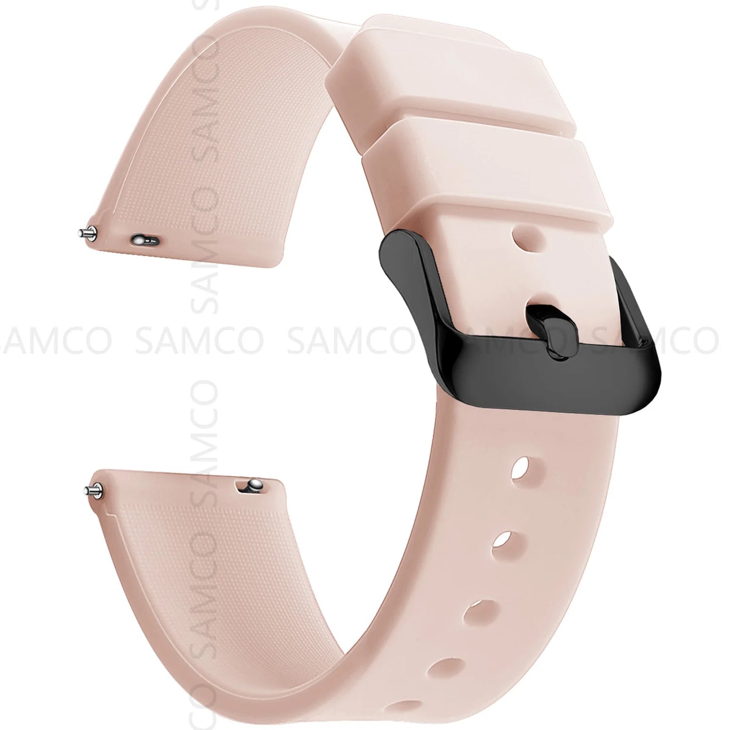 Silicone Watch Bands 14/16/18/19/20/21/22/24 mm Soft Quick Release Rubber Watch Bands Samsung Galaxy, Garmin Huawei Watch Straps